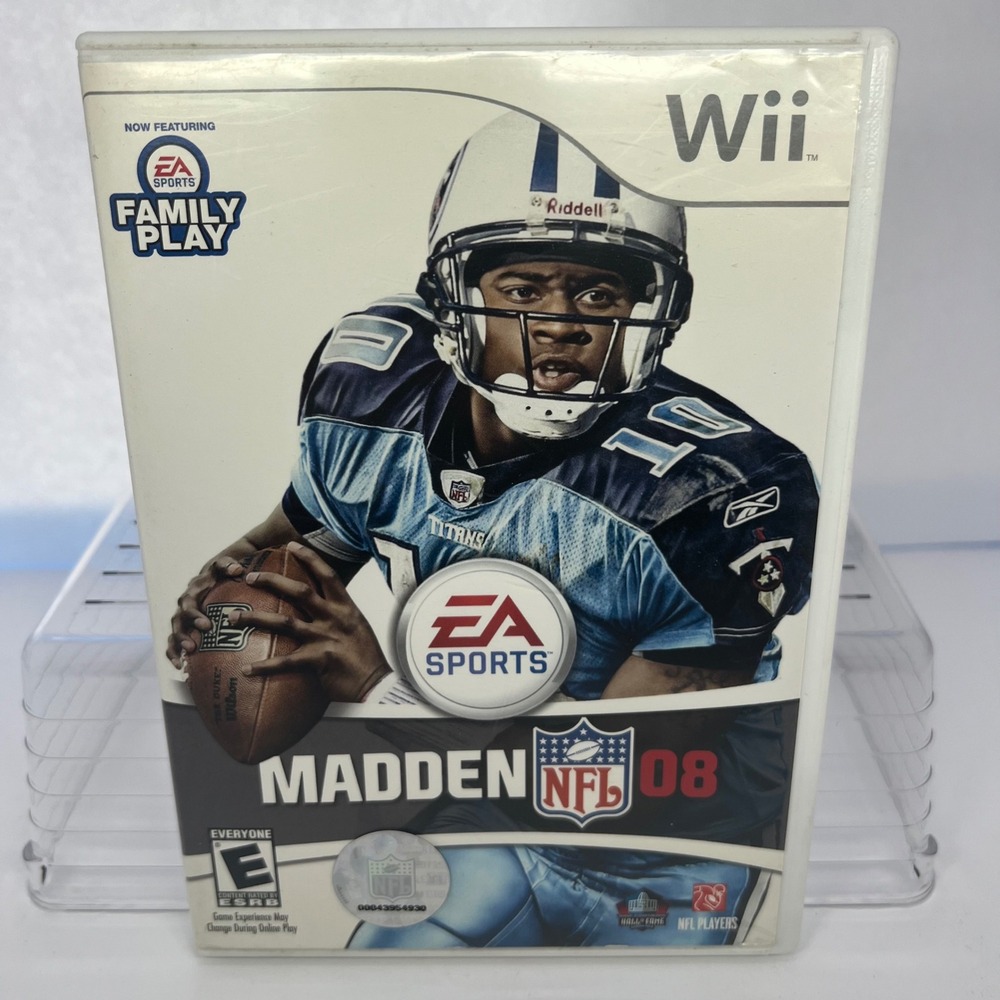 Madden NFL 08 Video‎ Game for Nintendo Wii EA Sports Family Play Disc Case